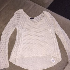 White Knit American Eagle Sweater